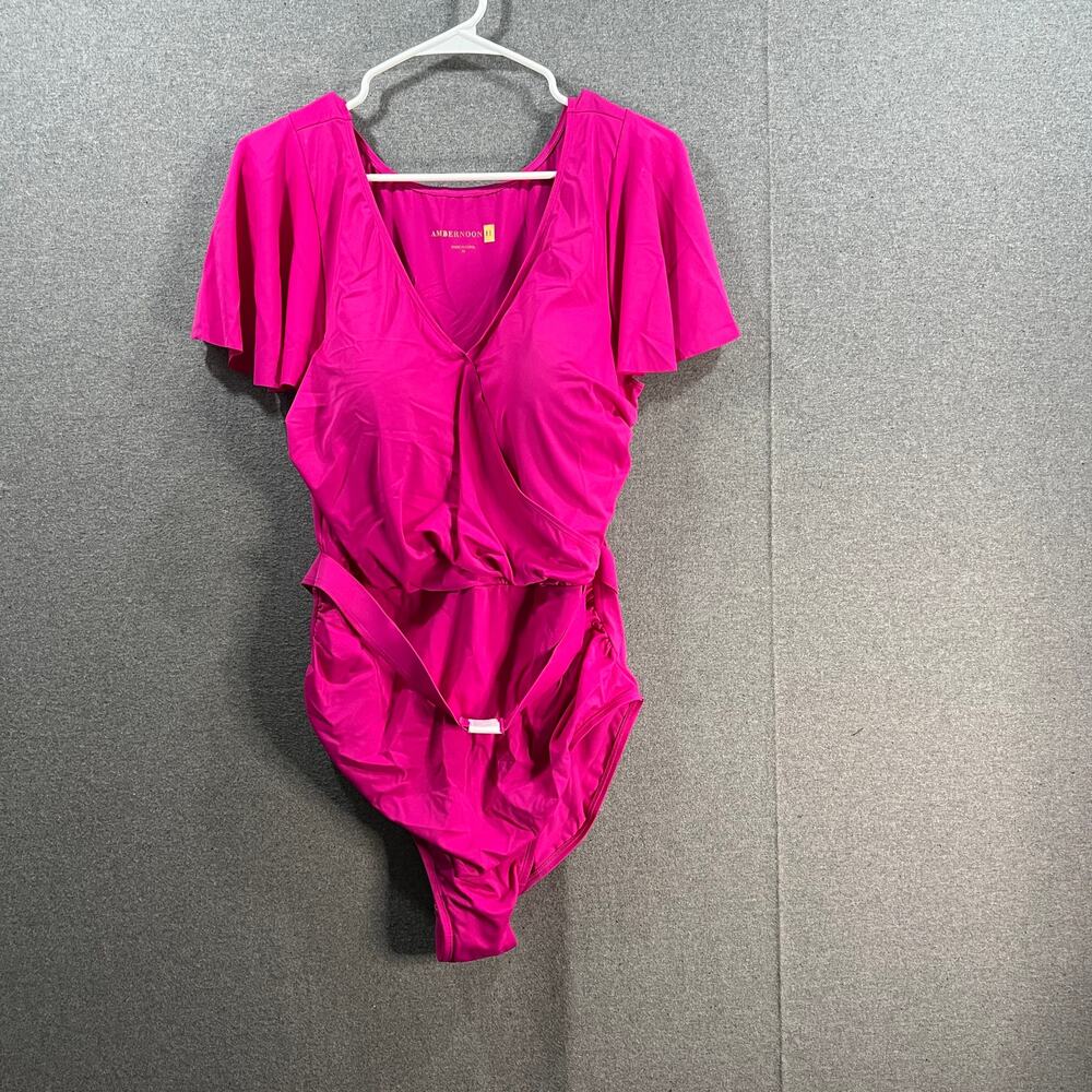 AmberNoon II by Dr. Erum Ilyas UPF 50 One-Piece Berry Fuchsia Size 16
